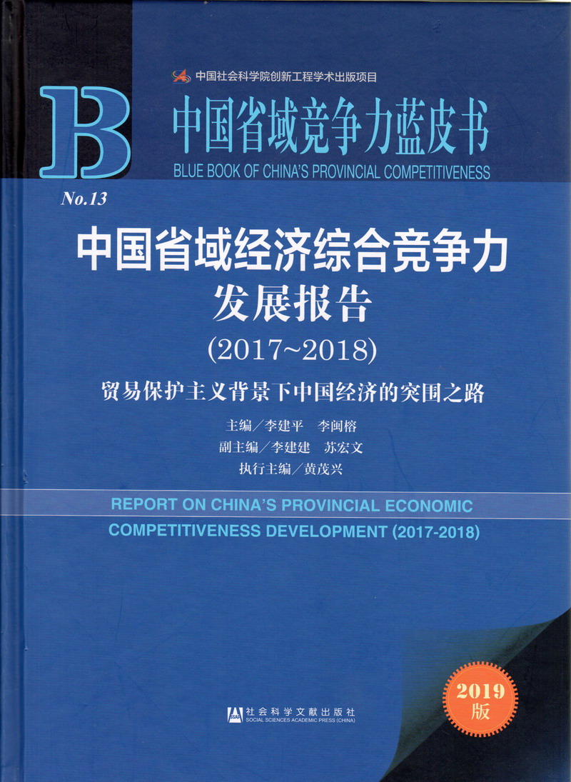 黄色操逼污中国省域经济综合竞争力发展报告（2017-2018）